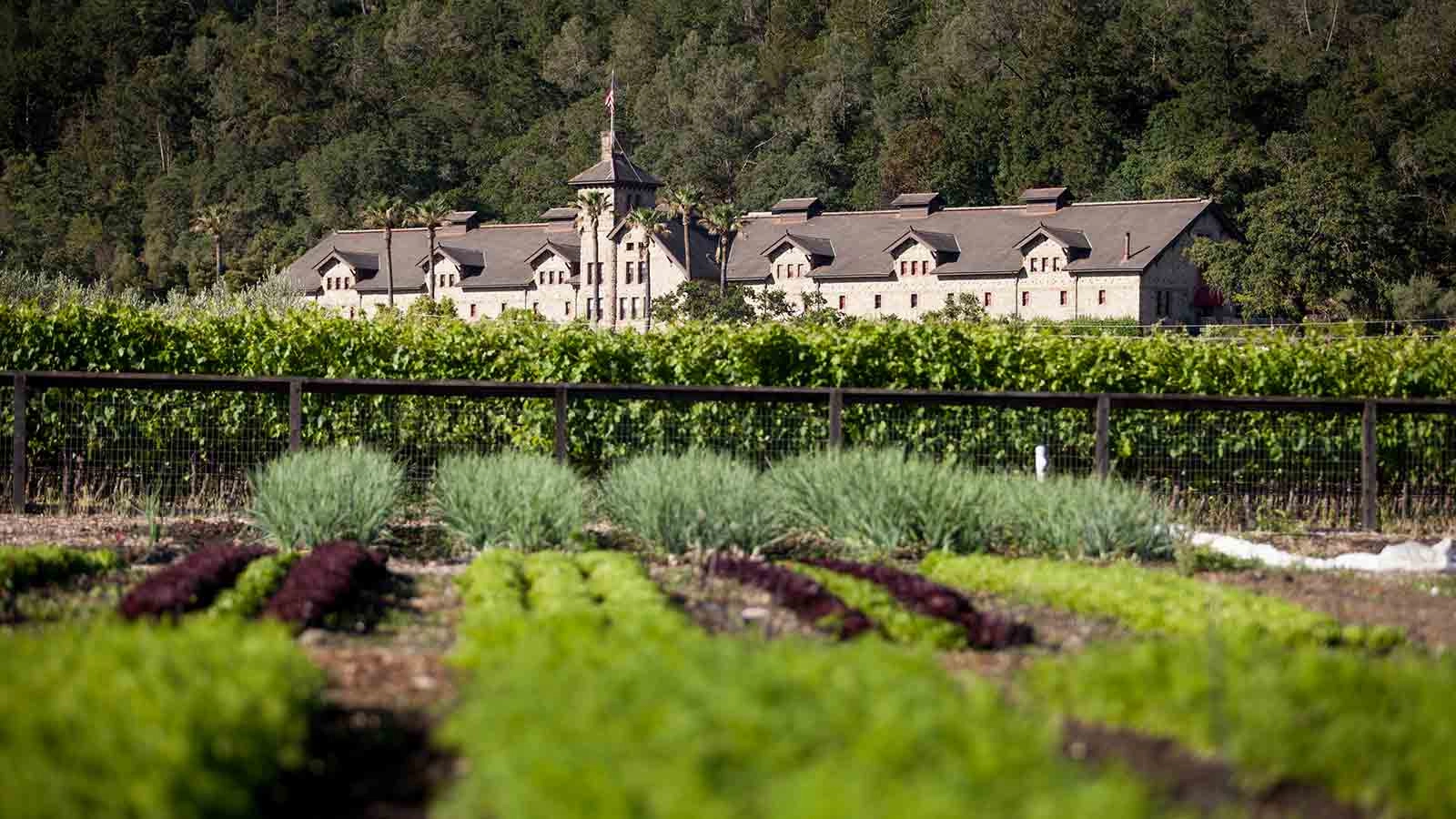 Exterior of The Culinary Institute of America at Greystone in the Napa Valley.
