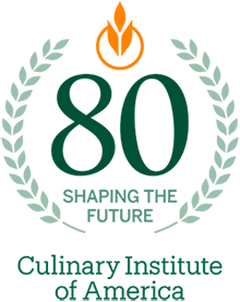 Culinary Institute of America 80th anniversary logo Culinary Institute of America 80th anniversary logo